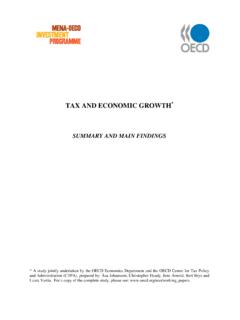 TAX AND ECONOMIC GROWTH - OECD