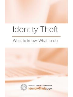 Identity Theft: What to Do - Federal Trade Commission