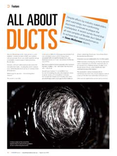 Feature ALL ABOUT DUCTS - AIRAH