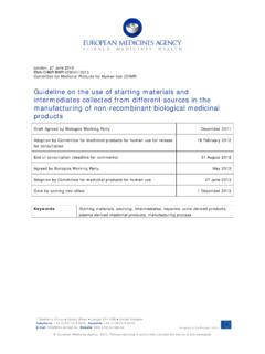 Guideline on the use of starting materials-intermediates ...
