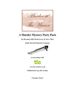 A Murder Mystery Party Pack - Lazy Bee Scripts