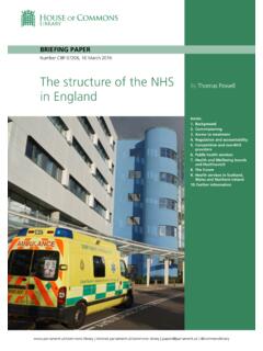 The structure of the NHS in England - The Nuffield Trust