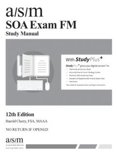 SOA Exam FM - studymanuals.com