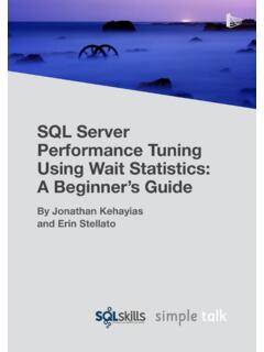 SQL Server Performance Tuning Using Wait Statistics: A ...