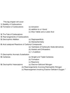 1) Stability of Carbocations - Rutgers University