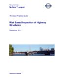 Risk Based Inspection of Highway Structures - …