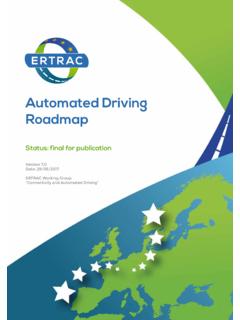 Automated Driving Roadmap - Ertrac