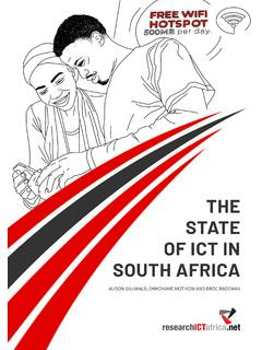 THE STATE OF ICT IN SOUTH AFRICA