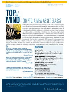 Global Macro ISSUE 98 Research TOP MIND - Goldman Sachs