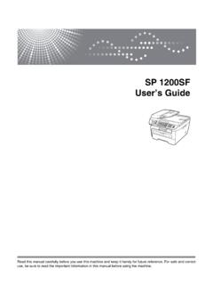 SP 1200SF User’s Guide - Ricoh