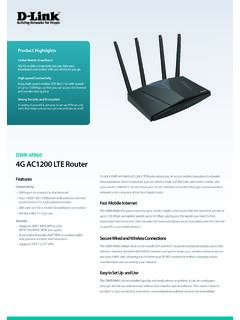 DWR-M960 4G AC1200 LTE Router - D-Link