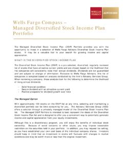 Wells Fargo Compass – Managed Diversified Stock Income ...