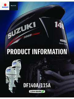 PRODUCT INFORMATION - Suzuki Marine