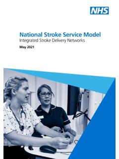 National Stroke Service Model - NHS England