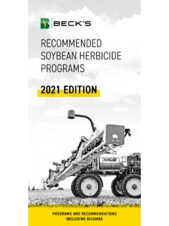 RECOMMENDED SOYBEAN HERBICIDE PROGRAMS - …
