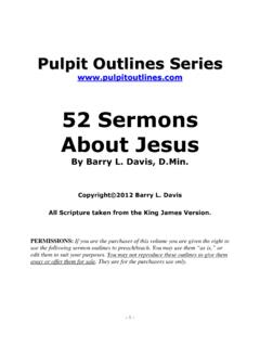 52 Sermons About Jesus - Sermon Outlines You Can Preach