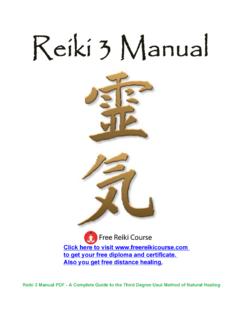 Reiki 3 Manual - free reiki course