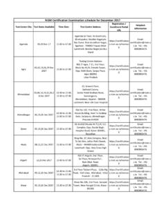 NISM Certification Examination schedule for …