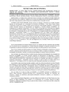 SECRETARIA DE ECONOMIA - Diario Oficial de la Federaci&#243;n