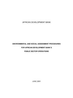 AFRICAN DEVELOPMENT BANK