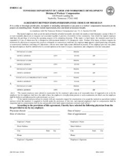 FORM C-42 TENNESSEE DEPARTMENT OF LABOR …