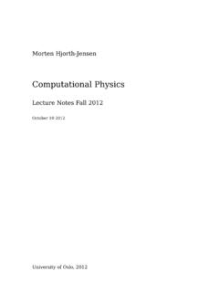 Computational Physics - Forsiden