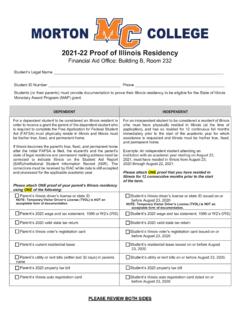 2021-22 Proof of Illinois Residency