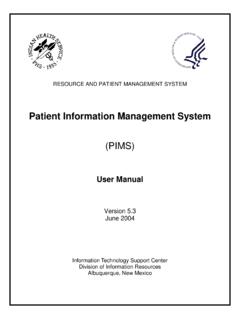 Patient Information Management System (PIMS)