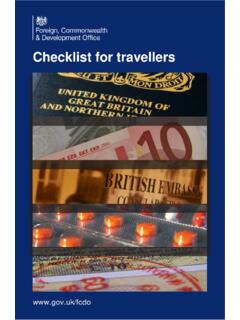 Checklist for travellers - GOV.UK