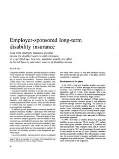 Employer-sponsored long-term disability insurance