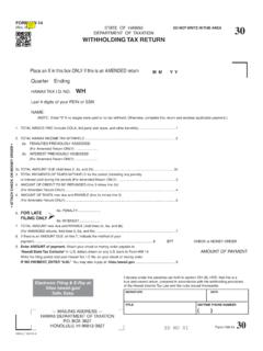 Form HW-14 Rev. 2017 Withholding Tax Return - hawaii.gov