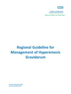 Regional Guideline for Management of ... - NHS England