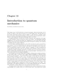 Introduction to quantum mechanics - Harvard …