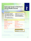 CHAPTER Issues and Trends in Psychiatric- Mental …