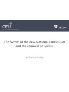 The ‘whys’ of the new National Curriculum and the …