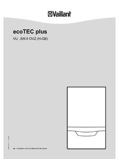 Ecotec Plus Open Vent Installation and Maintenance ...