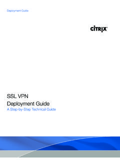 SSL VPN Deployment Guide - Citrix.com
