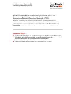 Der Konzernabschluss nach Handelsgesetzbuch (HGB) und ...