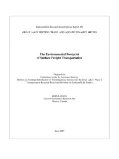 The Environmental Footprint of Surface Freight Transportation