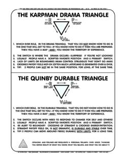 THE QUINBY DURABLE TRIANGLE - Personality Disorders