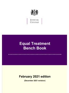 Equal Treatment Bench Book
