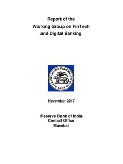 Report of the Working Group on FinTech and Digital Banking