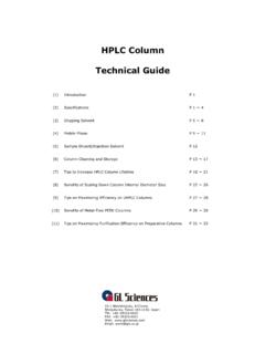 HPLC Column Technical Guide - GL Sciences