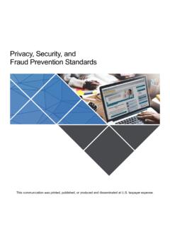 Privacy, Security, and Fraud Prevention Standards