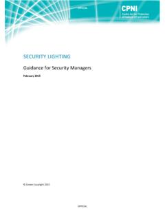 Guidance for Security Managers - CPNI