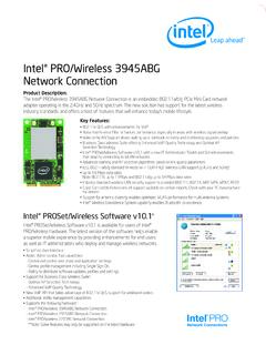 Intel&#174; PRO/Wireless 3945ABG Network Connection