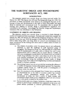 Narcotic Drugs and Psychotropic Substances Act 1985