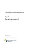 Traffic control devices manual Part 7 Parking control