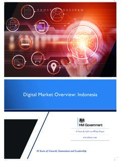 Digital Market Overview: Indonesia - Frost &amp; Sullivan