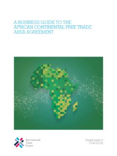 A BUSINESS GUIDE TO THE AFRICAN CONTINENTAL FREE …